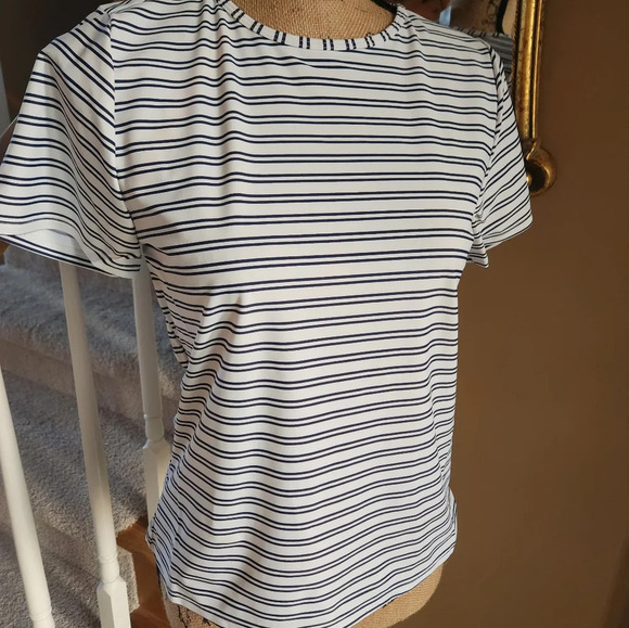 NWT Ladies Kona Sol Striped Swimwear Top Med - Picture 1 of 3